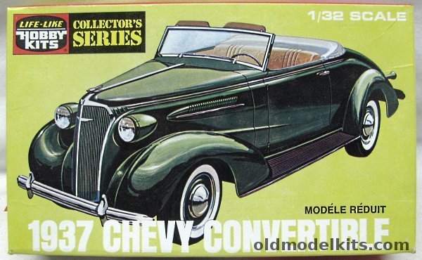 Life-Like 1/32 1937 Chevy Custom Convertible - Chevrolet (ex Pyro), 09299 plastic model kit